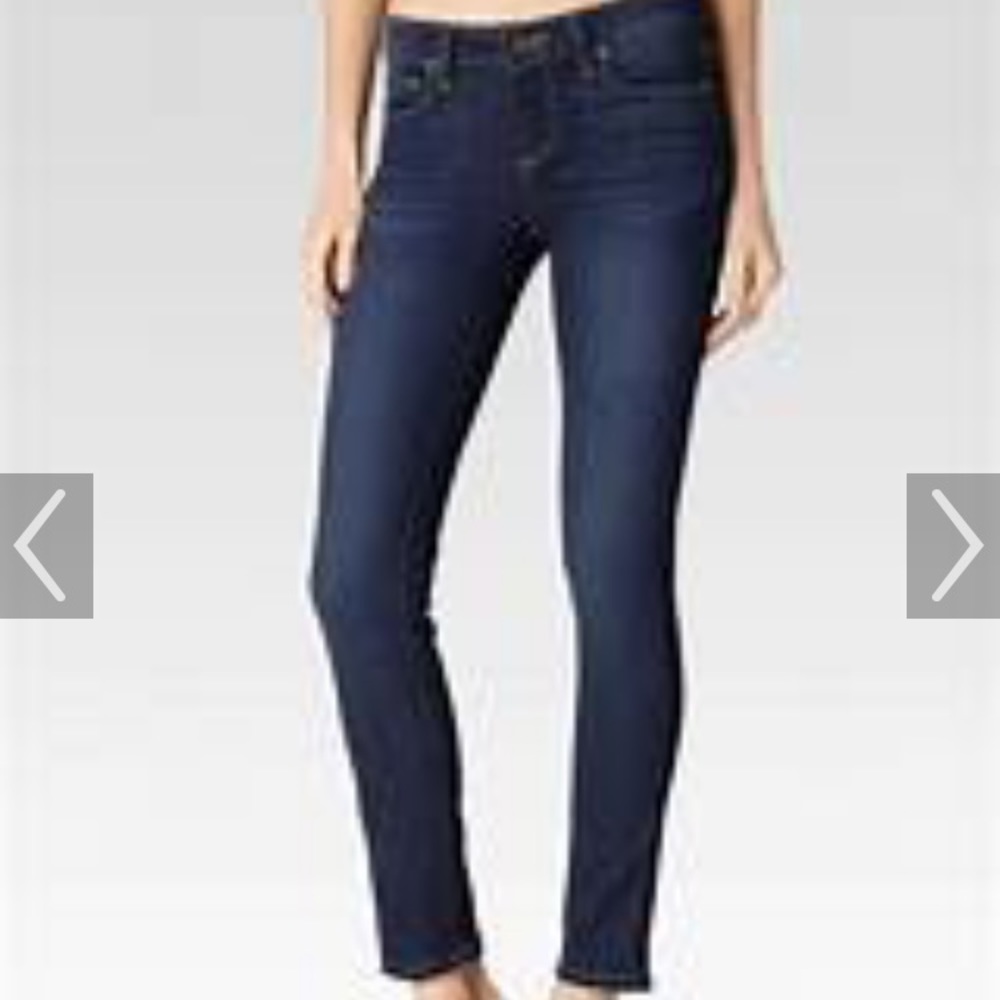 Paige Skyline Ankle Peg Jeans Dark Wash Size 26